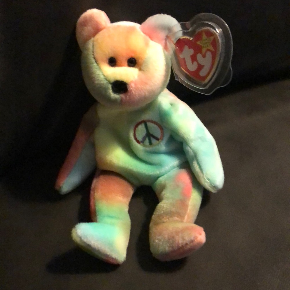 Beanie Baby Peace Bear!